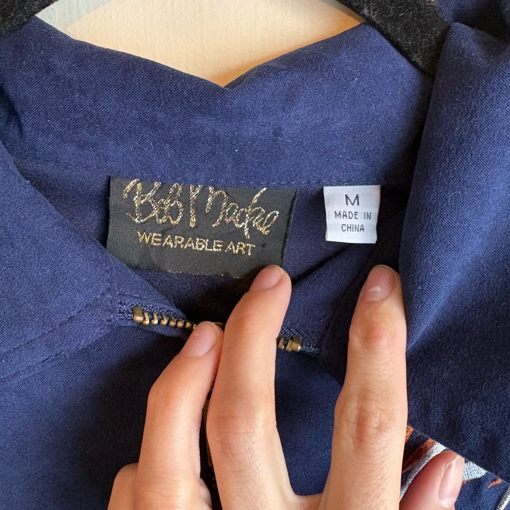 Vintage Bob Mackie Wearable Art Jacket - image 2